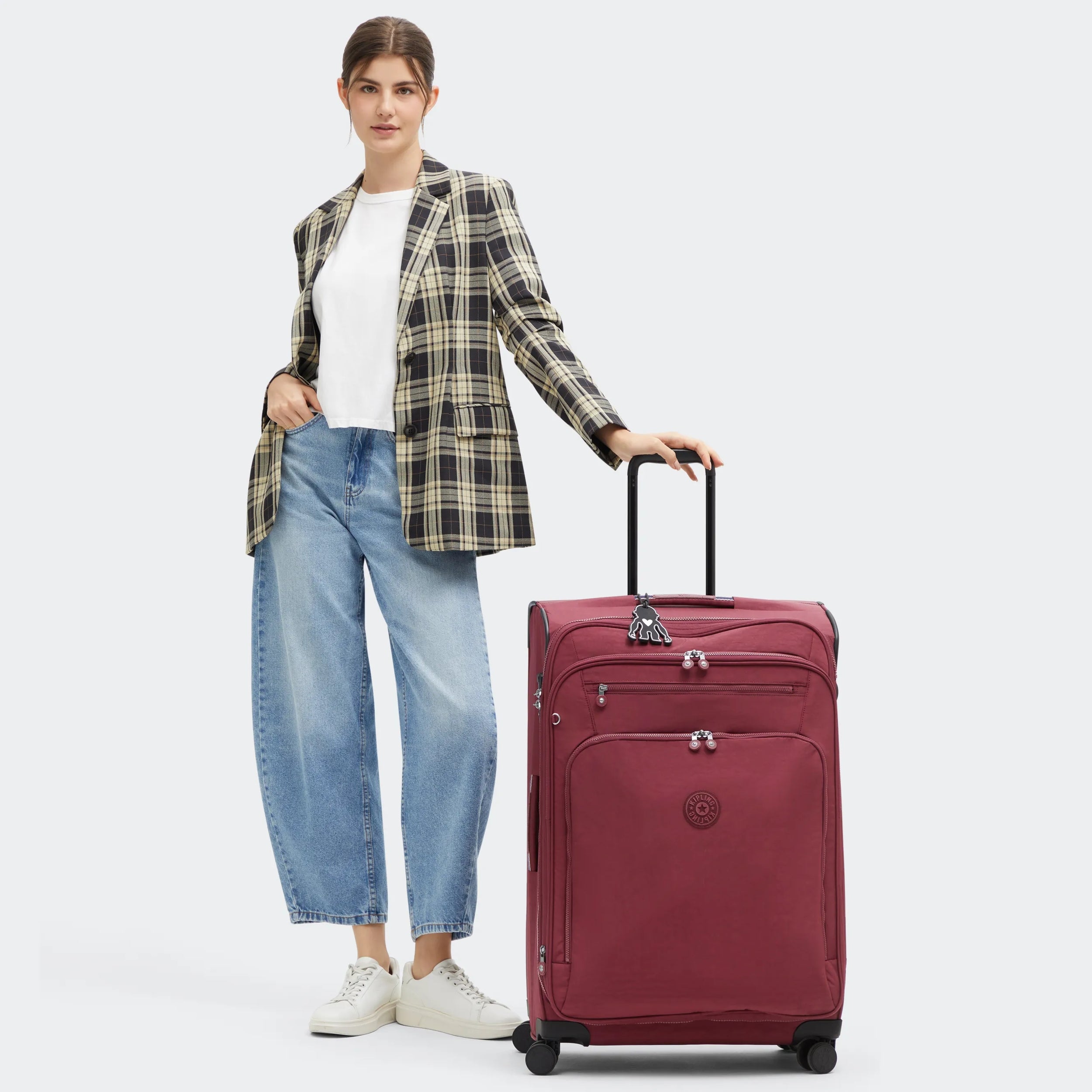 Youri Spin Large Printed 4 Wheeled Rolling Luggage - Image 2